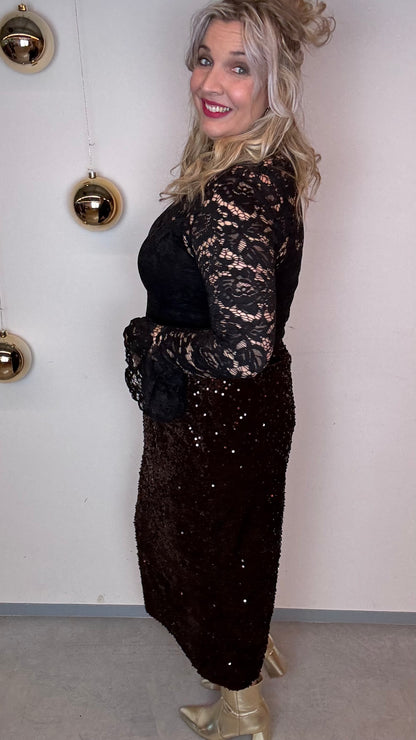 Lucy Lace Blouse - Zwart