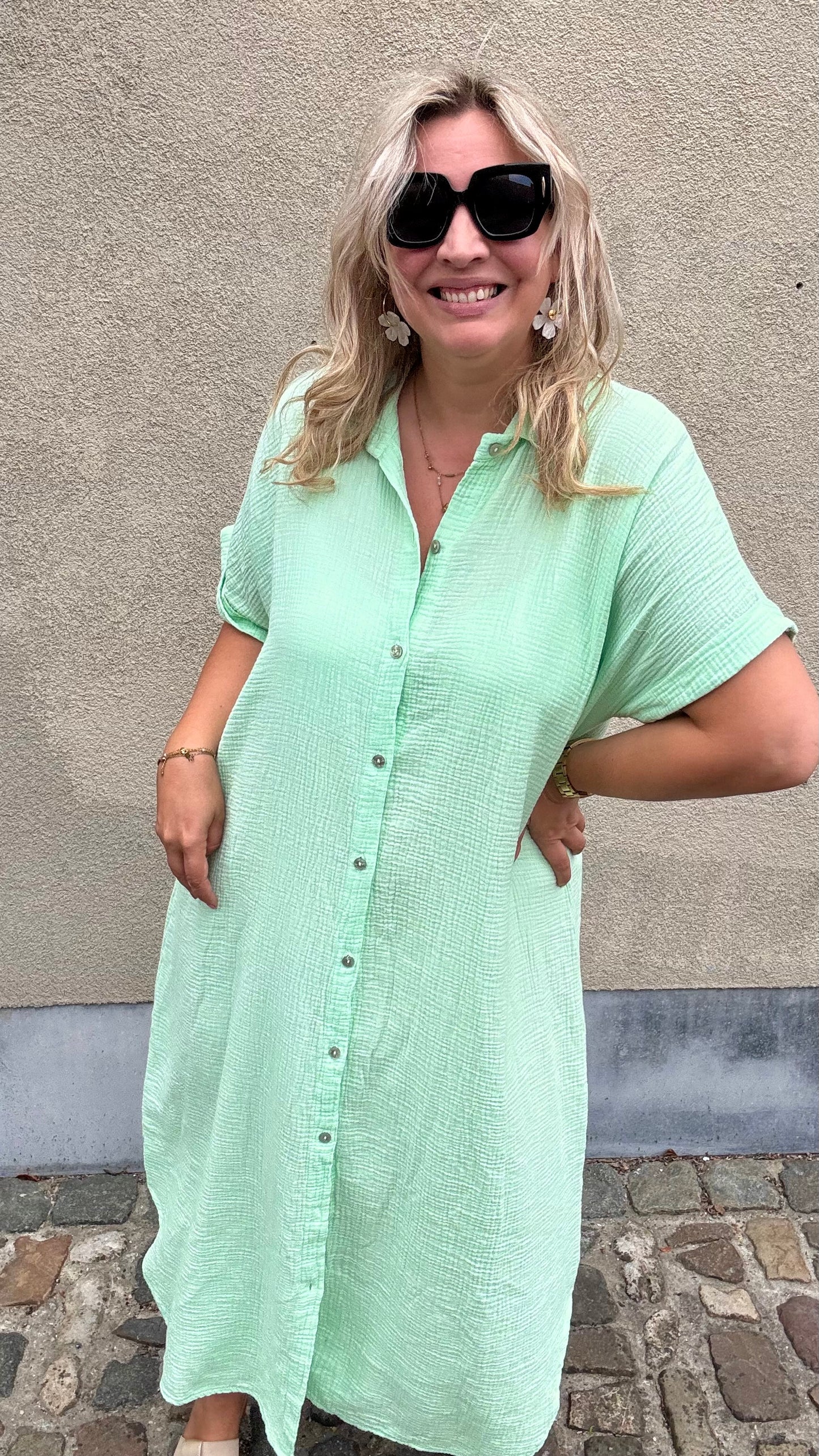 Justine jurk - Mint