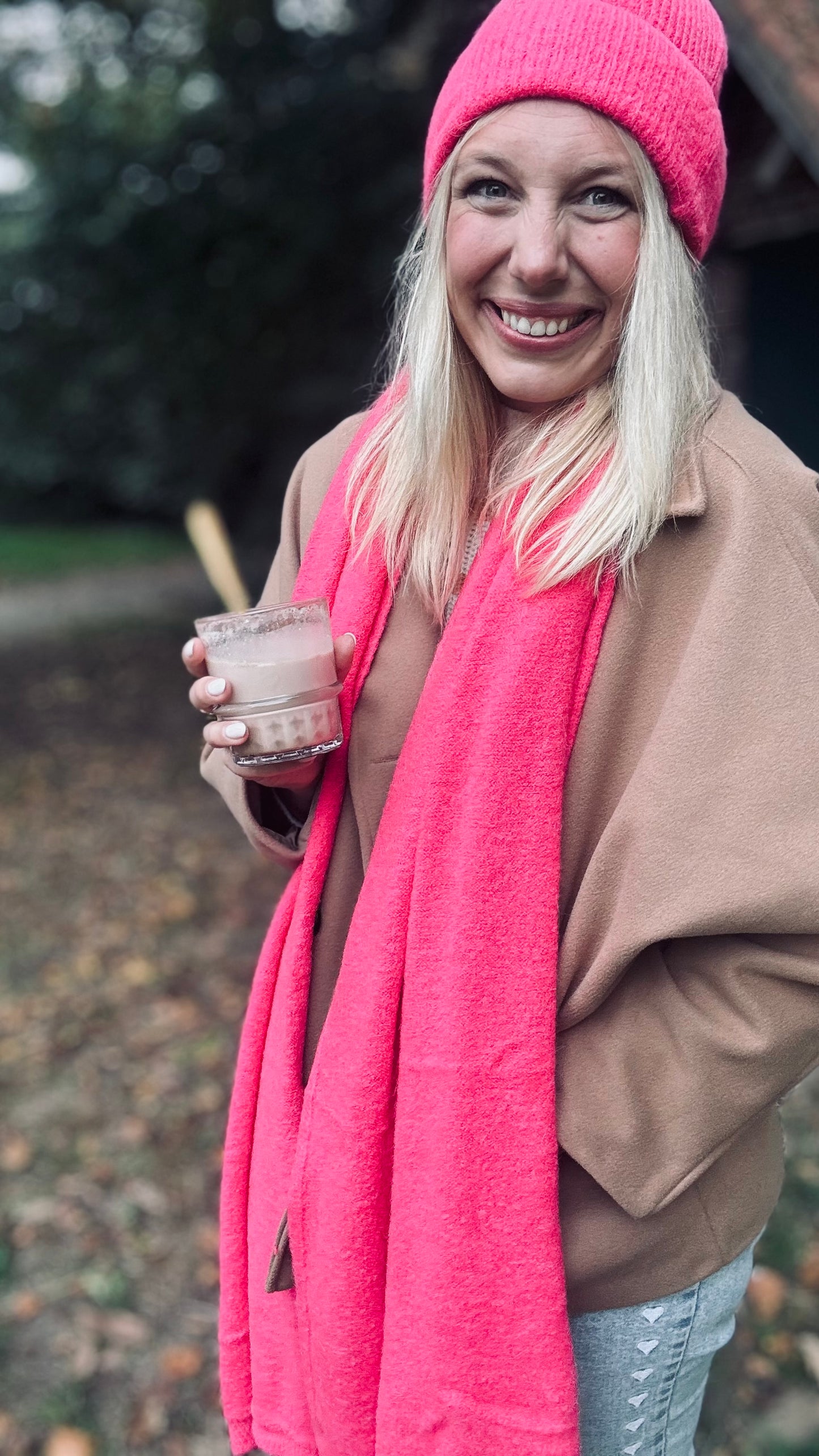 Maïté sjaal - Fuchsia