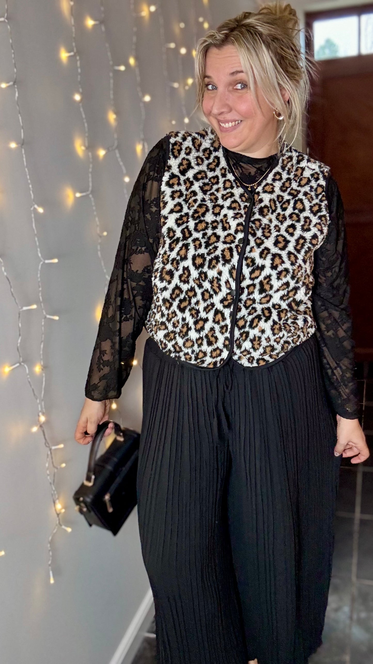 Camilla leopard gilet