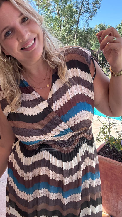 Every Woman Dress - Aztec glow (bruin/blauw)
