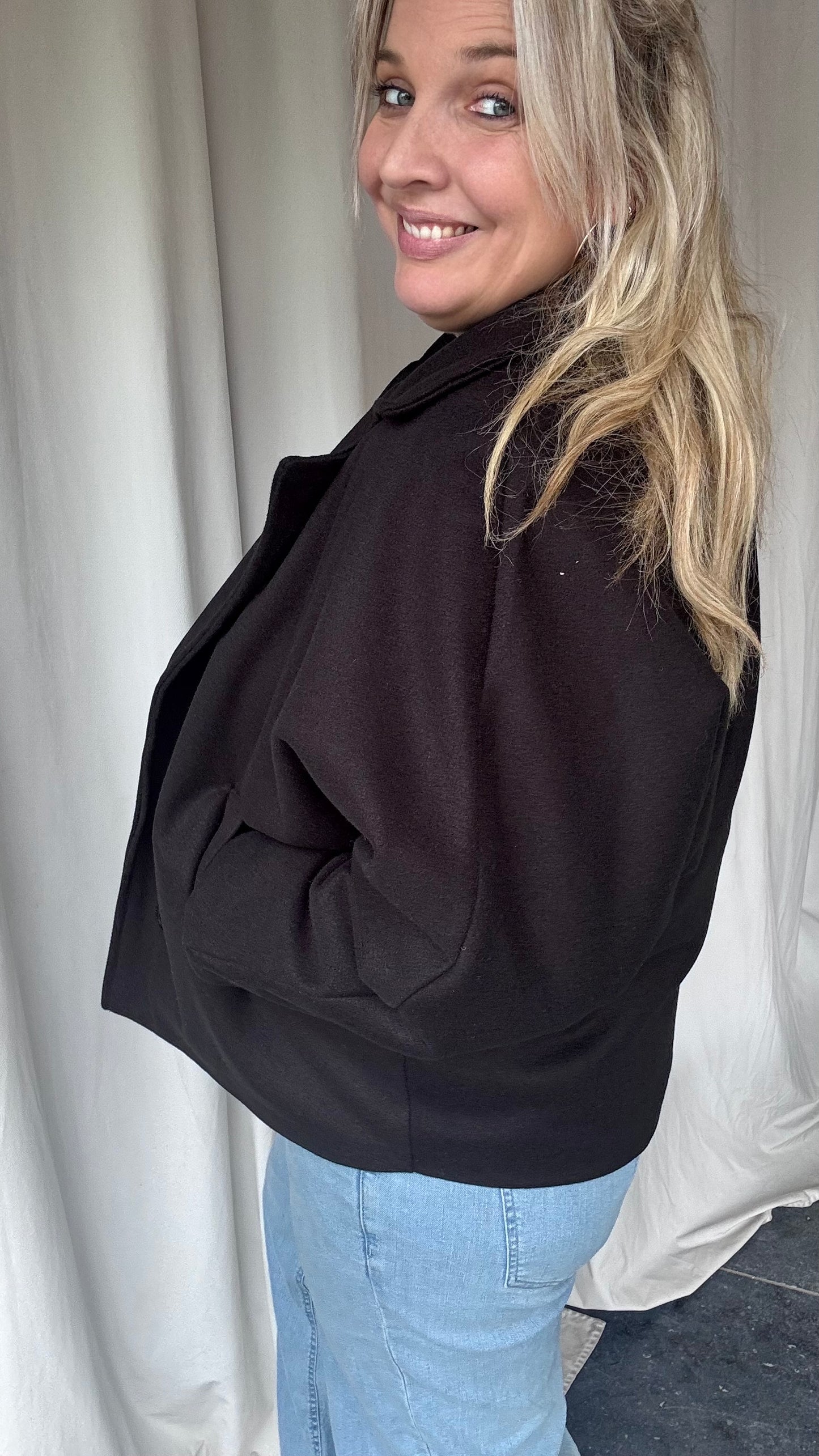 Vicky mantel - Zwart