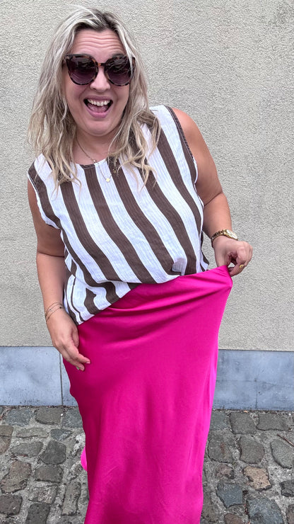 Silky muse rok - Fuchsia