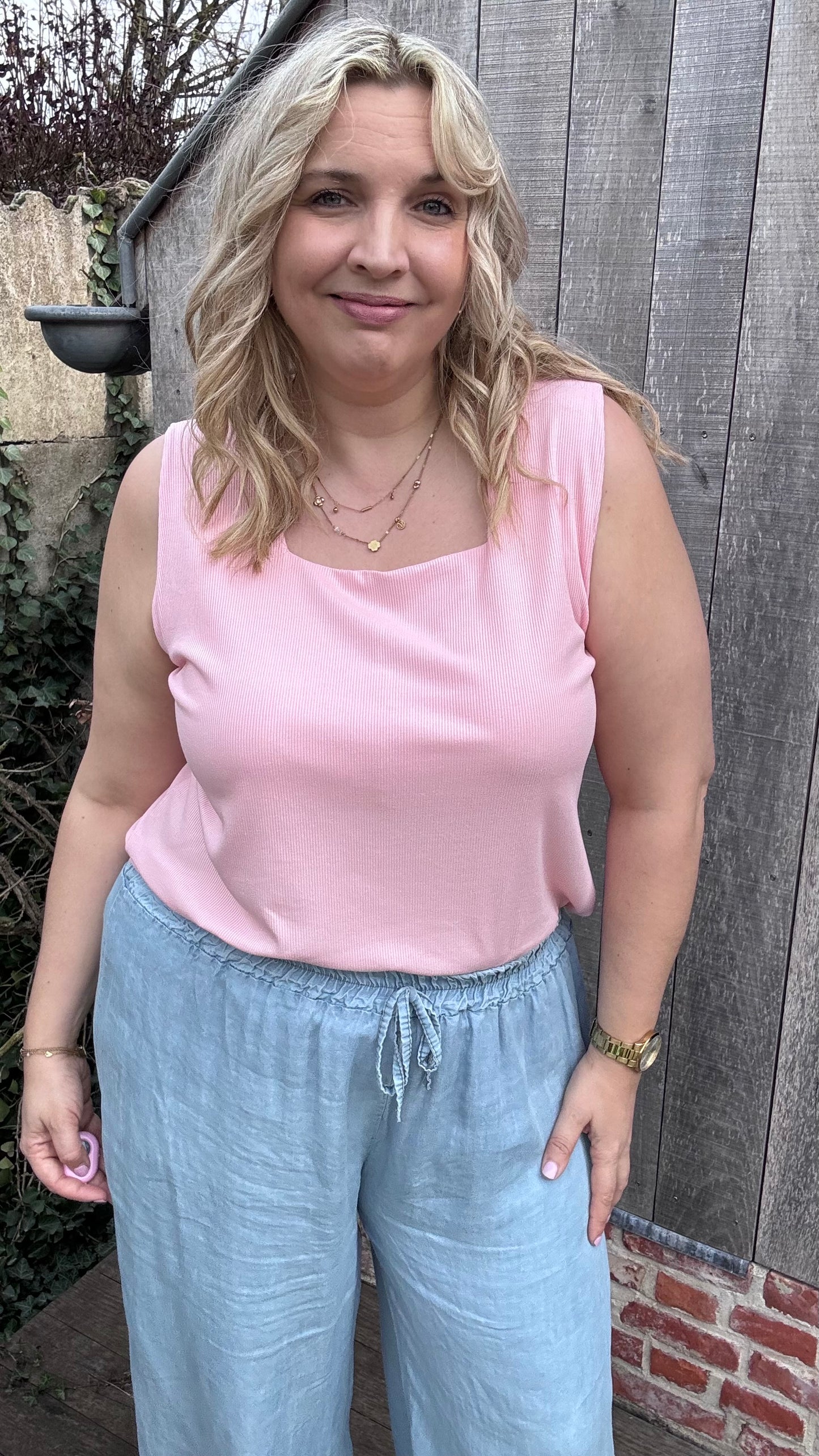Kaith top Curve - Roze