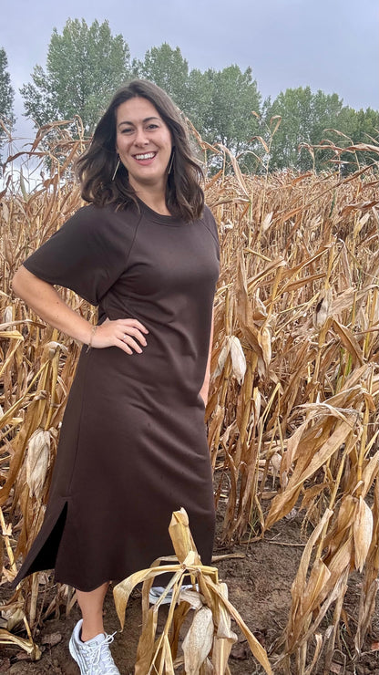 Harvey Sweaterjurk TU1 - Chocolat