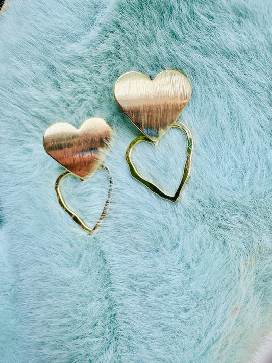 Timeless hearts oorbellen