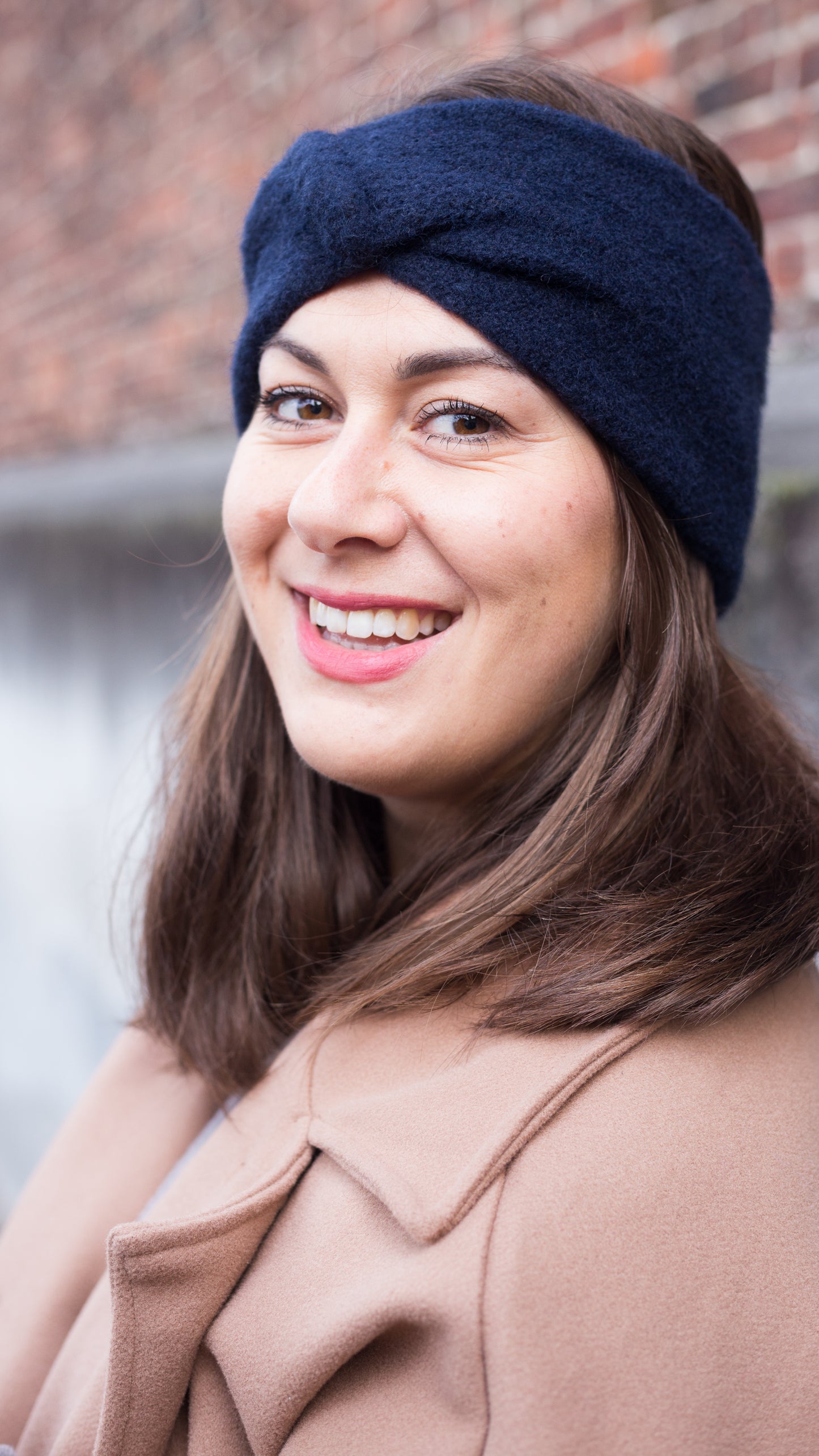 Polar chic haarband- Donkerblauw