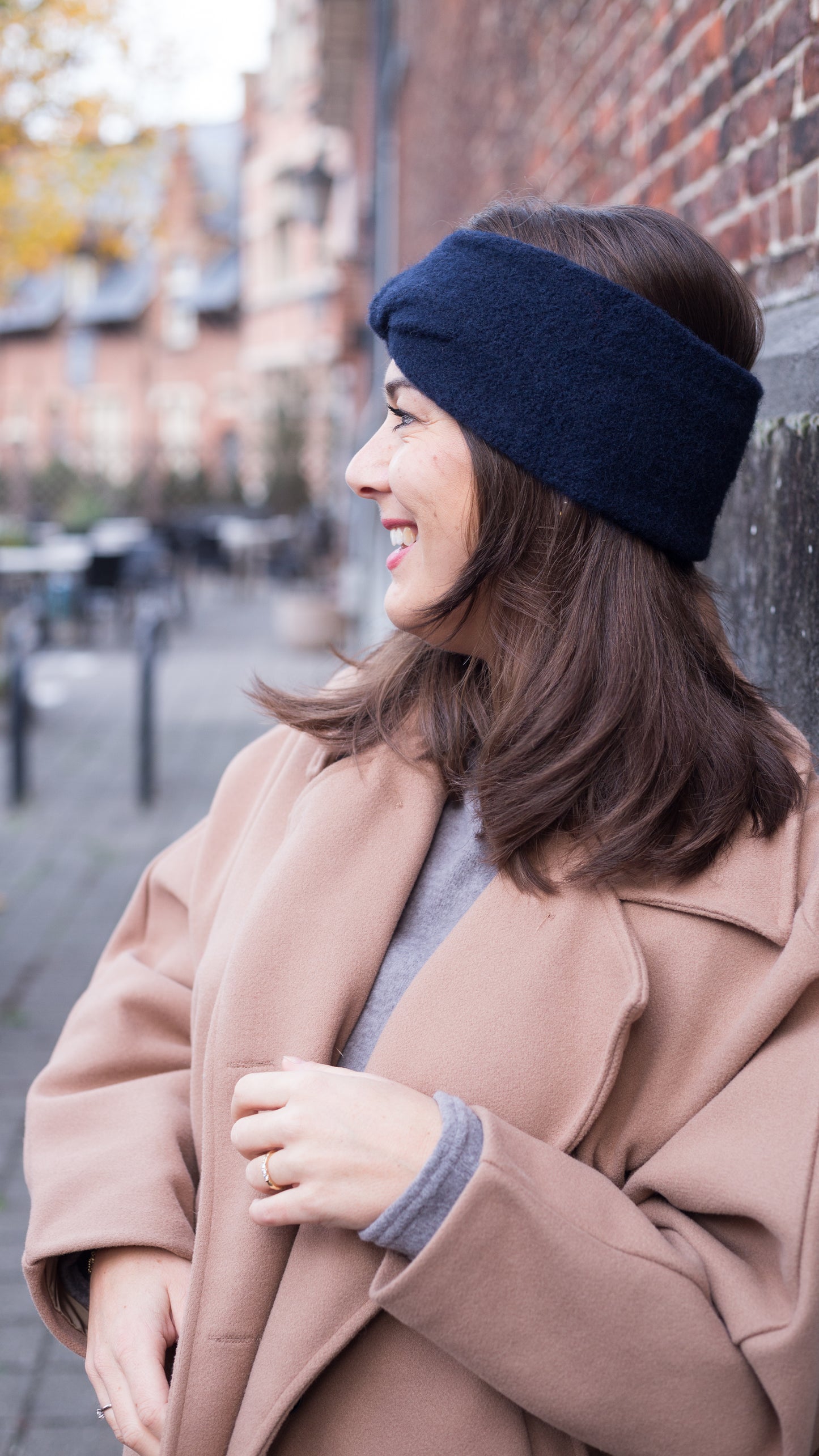 Polar chic haarband- Donkerblauw