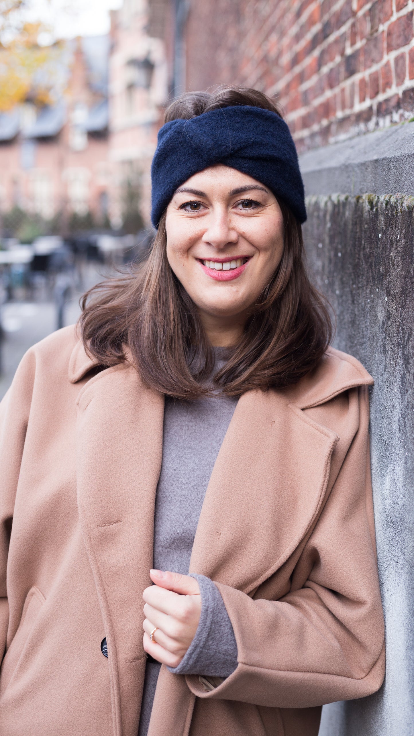 Polar chic haarband- Donkerblauw