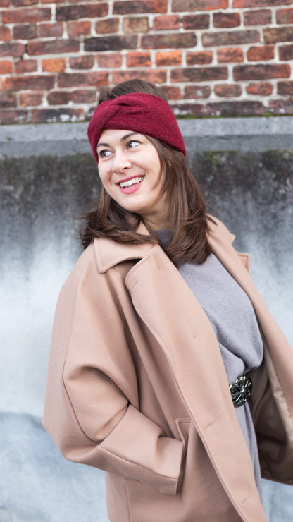 Polar chic haarband - Burgundy