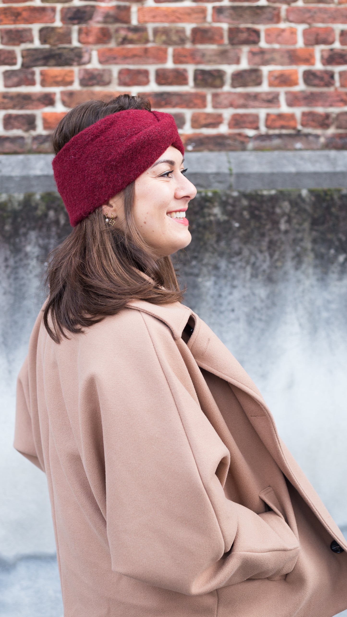 Polar chic haarband - Burgundy