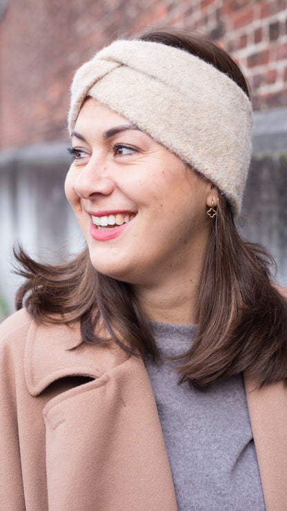 Polar chic haarband - Crème