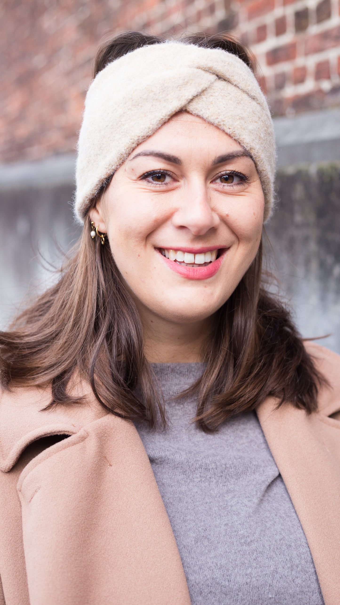 Polar chic haarband - Crème