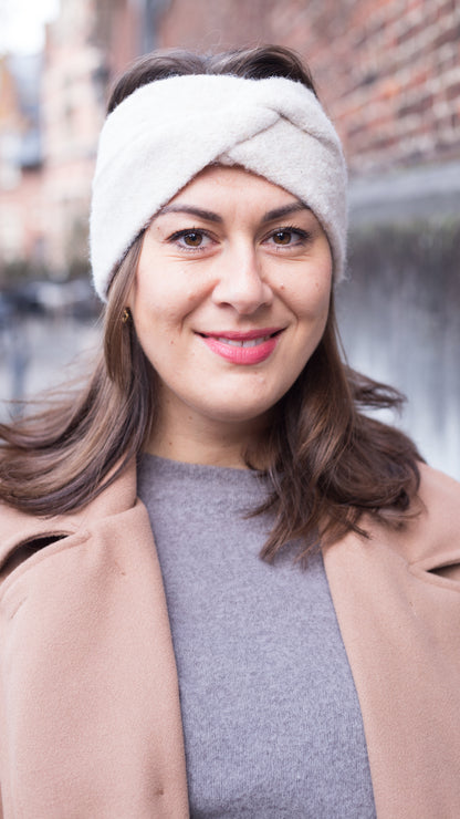 Polar chic haarband - wit