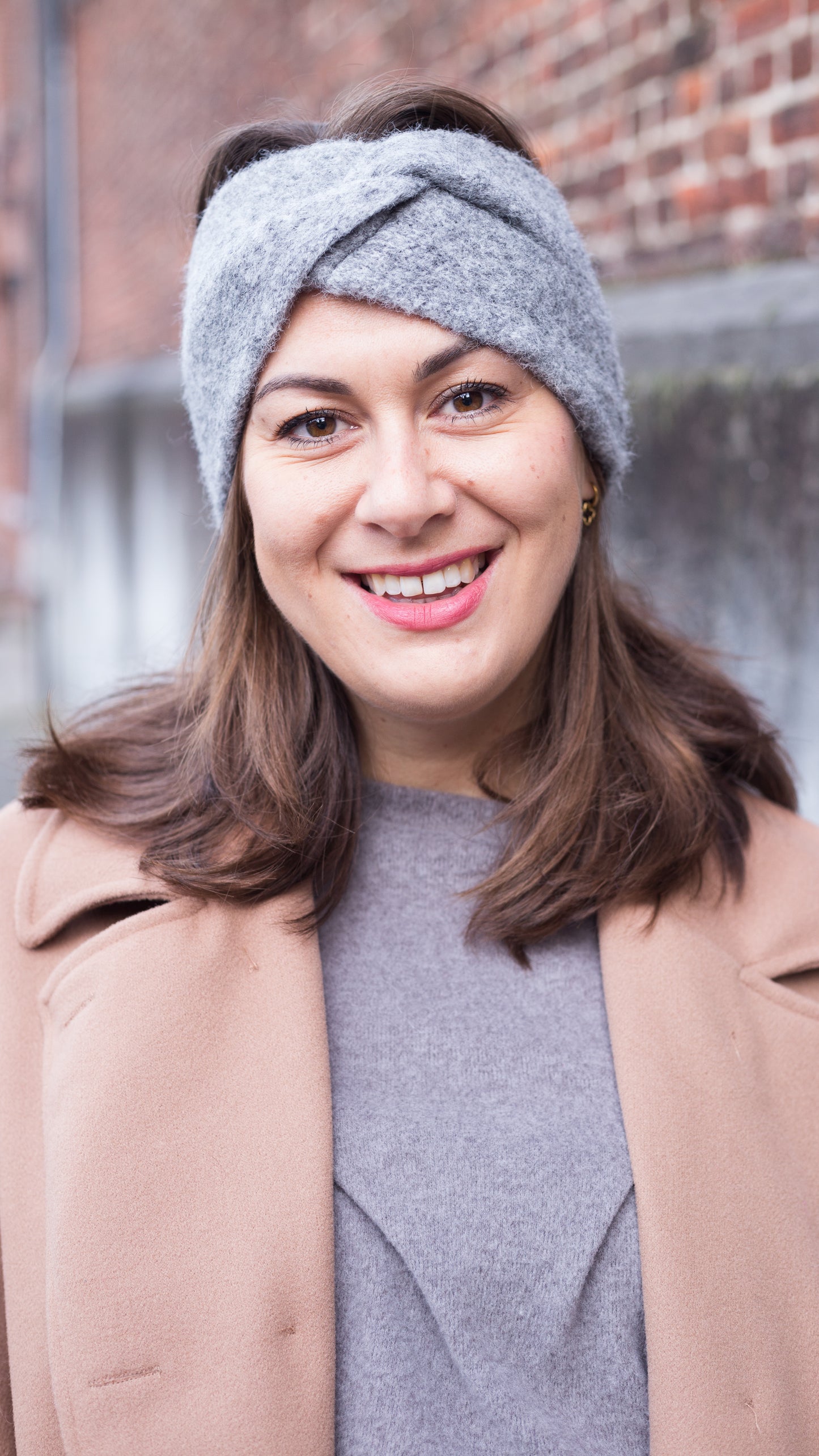 Polar chic haarband - grijs