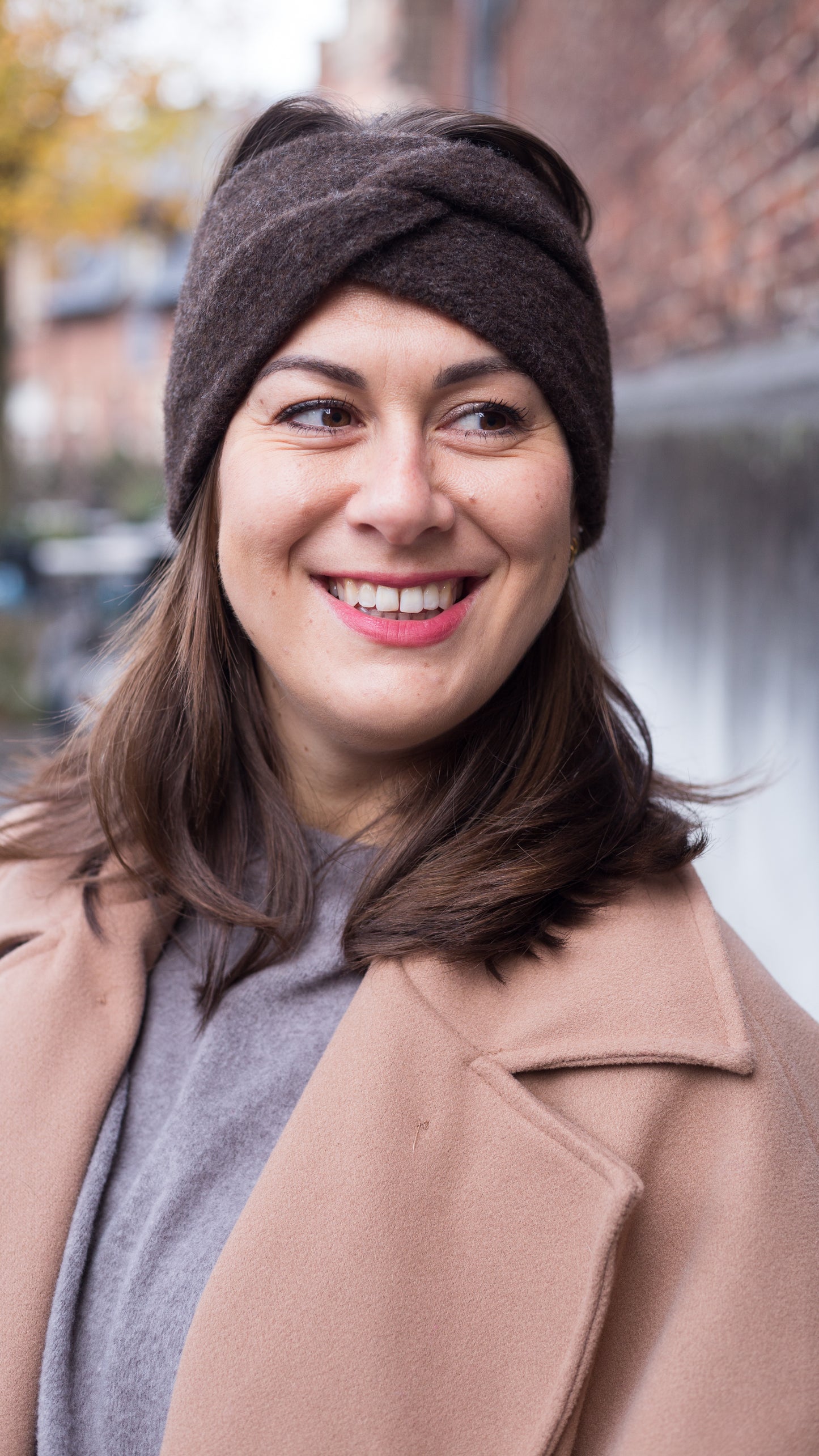 Polar chic haarband - Chocolat