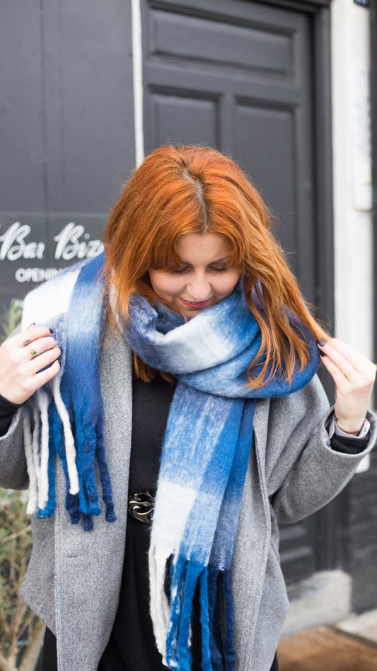 Bizoe sjaal - Blauw