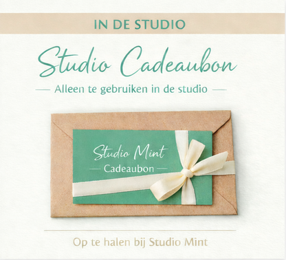 Studio Mint Fysieke cadeaubon (enkel te gebruiken in de fysieke winkel)